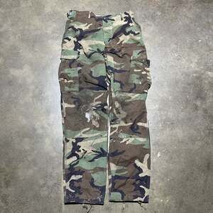 Vintage 80s US Army Camo Grunge Cargo Pants 32x32
